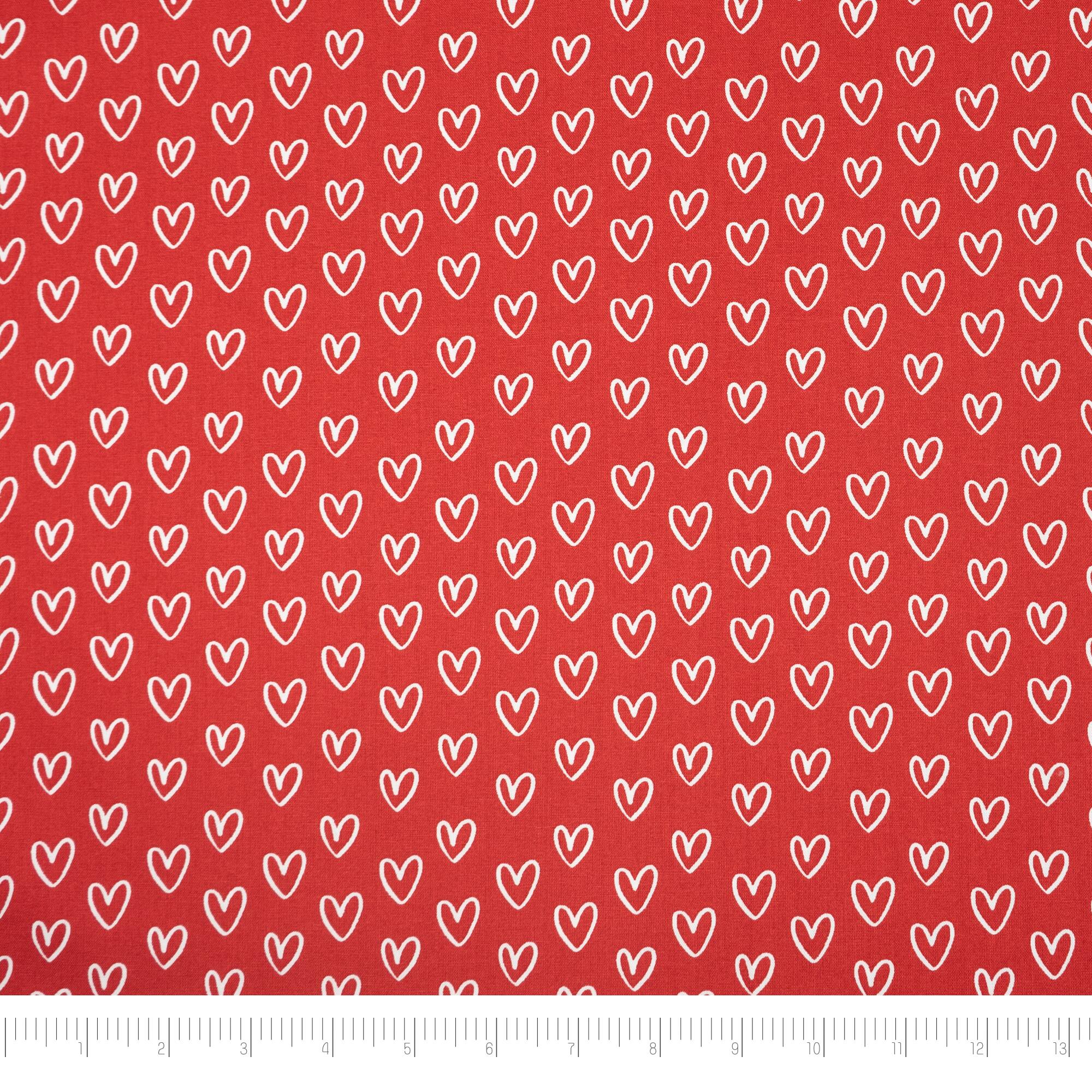SINGER Red Heart Cotton Fabric
